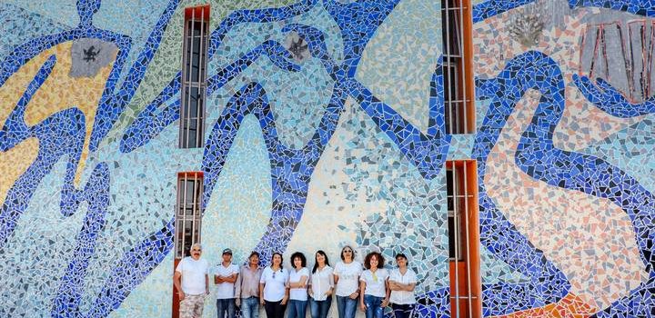 100 años celebra la UASLP con un mural mosaico