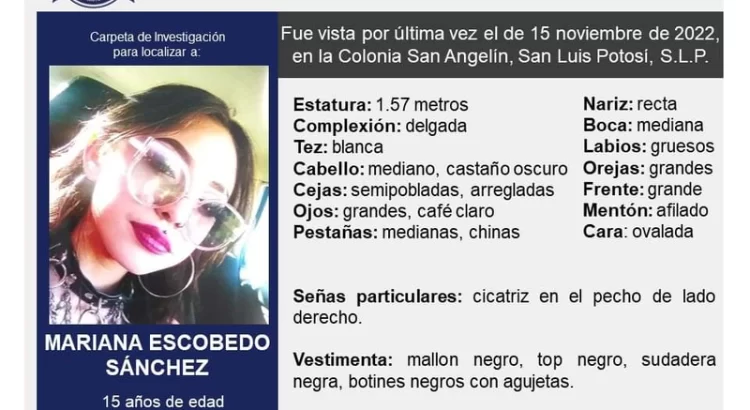 Van 20 mujeres desaparecidas en noviembre en San Luis Potosí, la mayoría son menores