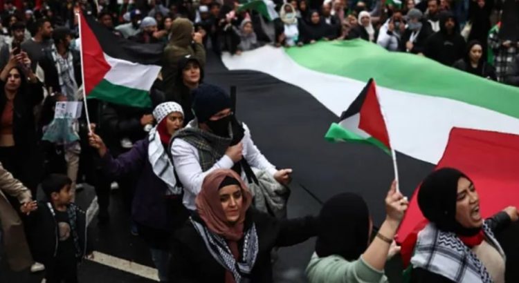 Siguen las marchas a favor de Palestina