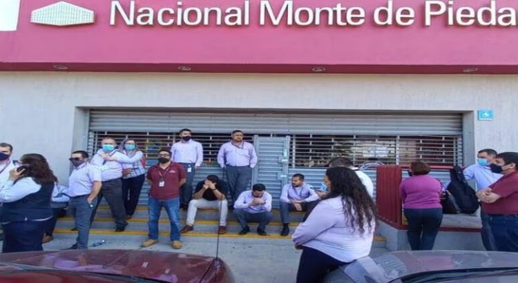 Sucursales en San Luis Potosí se suman huelga en el Monte de Piedad