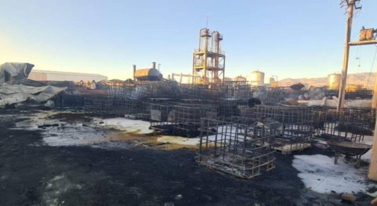 A causa de un incendio, se clausura una empresa de químicos en la Zona Industrial de SLP