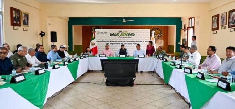 El Gobernador Ricardo Gallardo encabezó la mesa de seguridad itinerante en San Luis Potosí