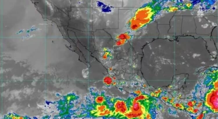 Alertan sobre lluvias intensas y posible formación de ciclones en el Pacífico y el Golfo de México