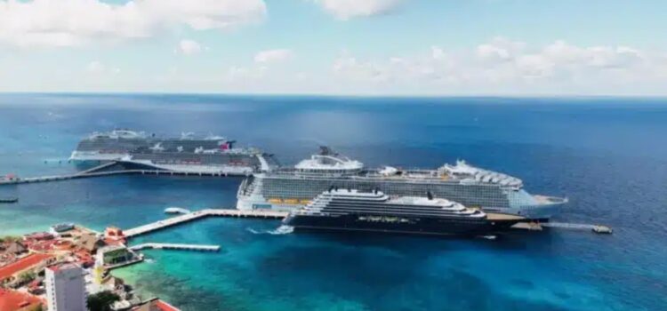 Incrementa arribo de cruceros a Quintana Roo en las primeras semanas del año