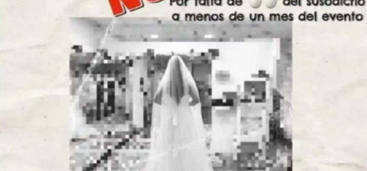 Tras cancelación de su enlace matrimonial decidió organizar una “No Boda”