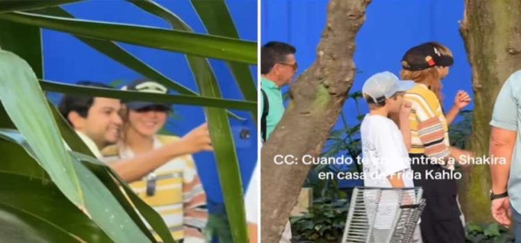 Shakira en La Casa Azul de Frida Kahlo con Sasha y Milan
