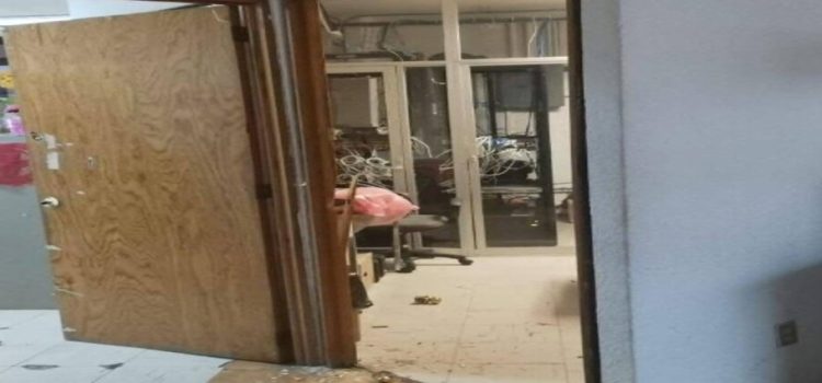 Unos maleantes destrozaron las oficinas del Bienestar en San Luis Potosí